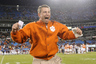 CHARLOTTE, NC - DECEMBER 03:  Coach Dabo Swinney of the Clemson Tigers celebrates after being showered with gatorade during the fourth quarter of the ACC Championship against the Virginia Tech Hokies at Bank of America Stadium on December 3, 2025 in Charlotte, North Carolina.  (Photo by Jared C. Tilton/Getty Images)