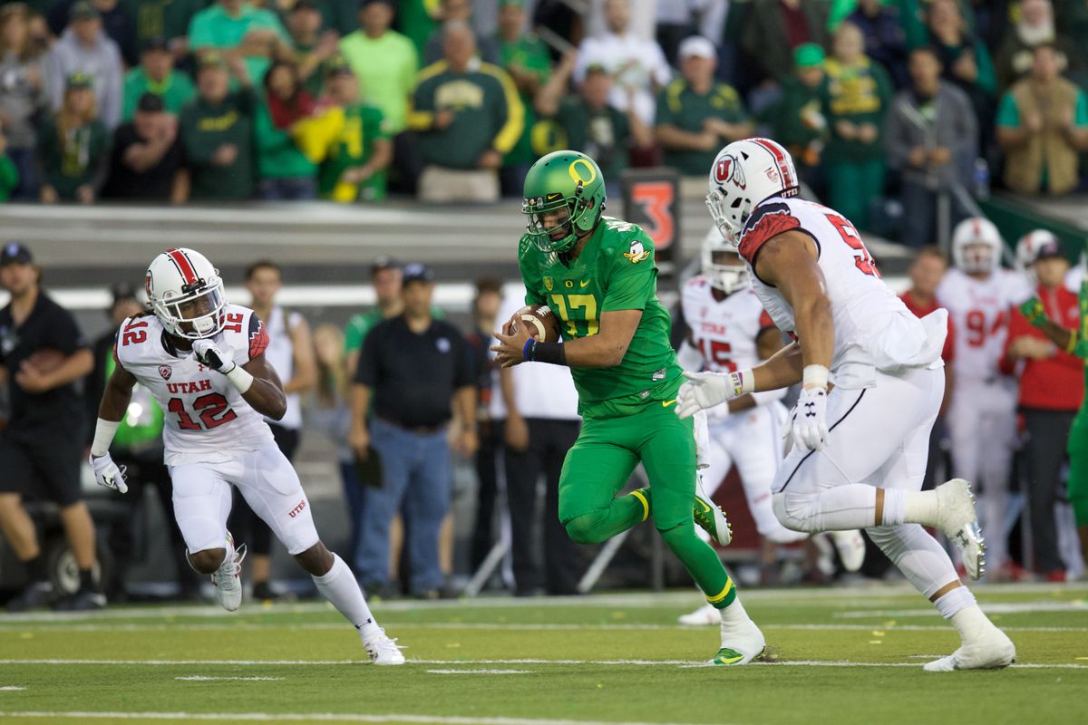 NCAA Football: Utah at Oregon
